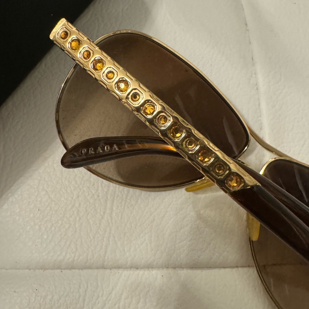 Authentic Prada aviator sunglasses